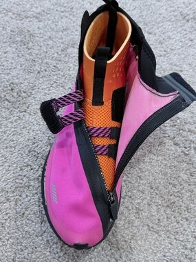 Nike Pink Athletic Slip-On with Black Trim